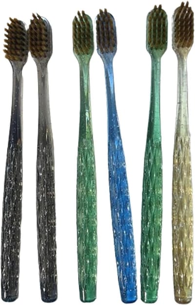 Zachte Tandenborstels - Handtandenborstels - Dagelijkse Mondverzorging - Ergonomische Grip - 6 Stuks - Gekleurde Handgrepen