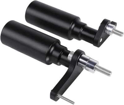 Motorfiets Valbescherming - Frame Slider Set - Motor Beschermen - Voor Voorvork Wiel - Set van 2 - Zwart