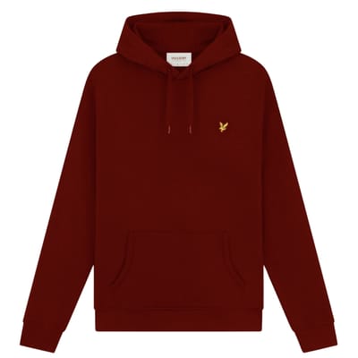 Lyle & Scott merk Gala rode pull-over hoodie