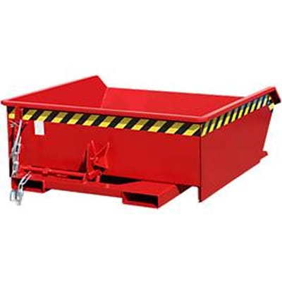 Kiepbak Bauer Mini type MGU 460, laag model, 460 l inhoud, rood
