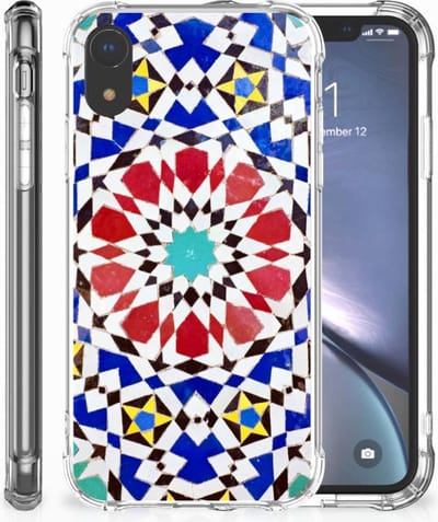 Apple iPhone Xr Anti-Shock Hoesje Mozaïek
