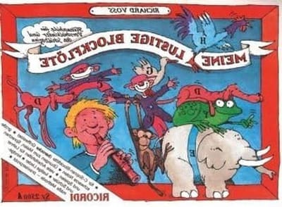Grappige Blokfluit Lesboek - Muziekles Fluitje - Kinderen Leren Spelen - Barokke Greep - 31 x 21 x 1 cm