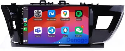 CarPlay autoradio geschikt voor Toyota Corolla | 2014 t/m 2016 | Android 13 | 9 inch | Draadloos Apple CarPlay & Android Auto | 2GB + 32GB | QuadCore processor | Denago DNG-A281 | 2025 model | 2014 2015 2016 | Bluetooth & Wifi