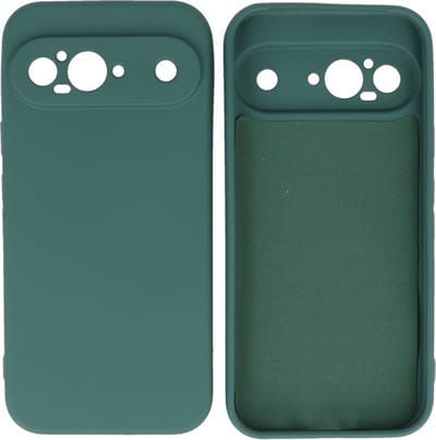 Hoesje Geschikt voor de Google Pixel 9 - Fashion Backcover Hoesje - Colorful Telefoonhoesje - Donker Groen