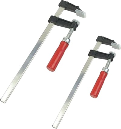 Snelspan lijmklemmen set - 4x - verzinkt staal - bereik 150 en 300 mm - lijmtang