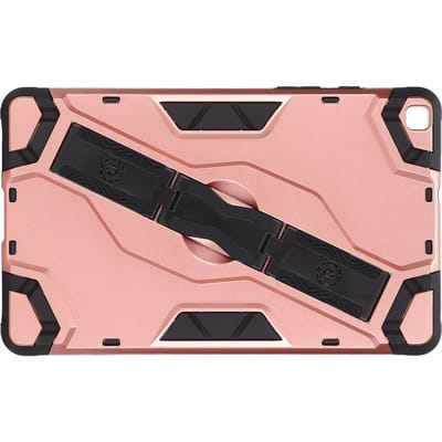 Tablethoes voor Galaxy Tab A 8.0in Ultradun Schokbestendig PC Beschermhoes met Schouderbanden Handgreep rosé gouden kleur