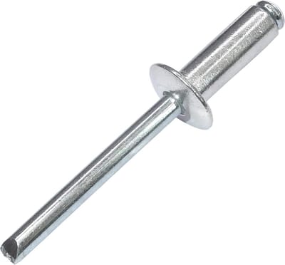 50x Standaard Blindklinknagels Ø6.4x18mm Aluminium/Staal - Met Breekpen - DIN 7337 A