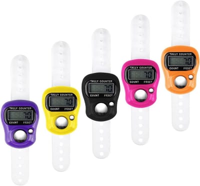 Vingerteller set van 5 - Digitale Clicker met LCD Display voor Inventarisatie, Sport en Activiteiten
