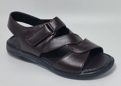 Millat - Sandalen Heren - Lichtgewicht Heren Sandalen - Cadeau voor Hem - Zacht Voetbed - Klittenband Sluiting - Bruin - Maat 40