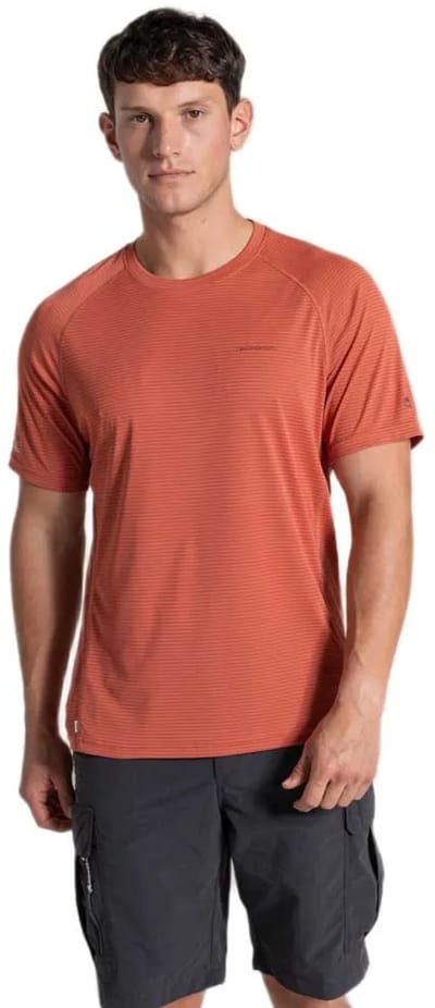 Craghoppers Nosilife Solarshield+ T-shirt Met Korte Mouwen Oranje M Man