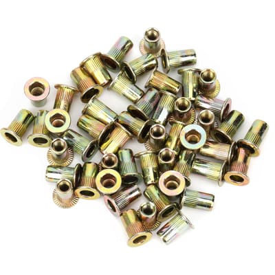 150 stuks M4 Kleur Zink Plateren Klinkmoeren Snel Klinken Automobielen Hardware Accessoires