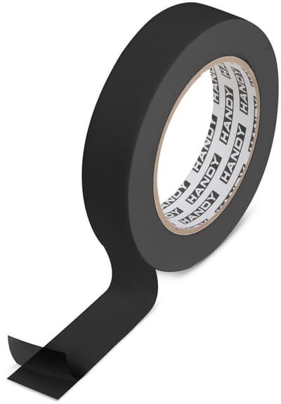 Handy - Dubbelzijdige Montagetape Schuim – Outdoor Bevestigingstape – 5 meter - Zwarte Foam Tape voor Montage & Klussen – Hechtband & Bevestigingsmateriaal – 5 m x 19 mm 1 Stuks [11084A]
