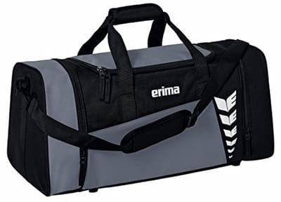 Ruime sporttas - Gymtas - Sporten en reizen - Modern design - 49 x 23 x 25 cm - Grijs/zwart