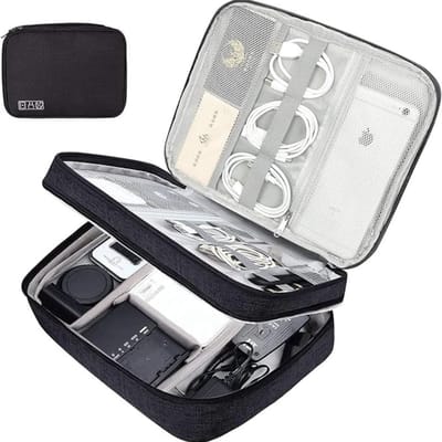 MMP® Kabel Organiser Tas - Organizer Tas - Zwart - 28cm x 21cm x 9cm