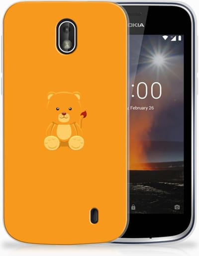 Nokia 1 Telefoonhoesje met Naam Baby Beer