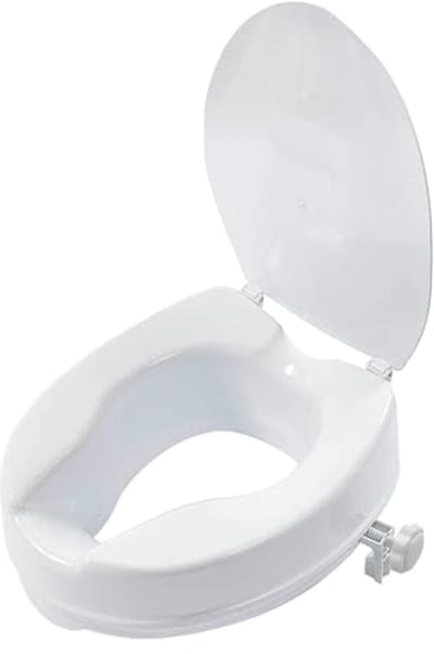 Verhoogde Toiletbril voor Senioren en Gehandicapten - Aanpasbaar en Bevestigbaar, Ideaal voor Ovale Toiletten