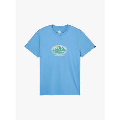 Quiksilver Evo Mountain Lov T-shirt Met Korte Mouwen Blauw L Man