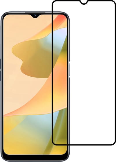 Screenprotector - Geschikt voor OPPO A16s - Full Cover - Gehard Glas - Beschermglas - Tempered Glass - Screen Protector