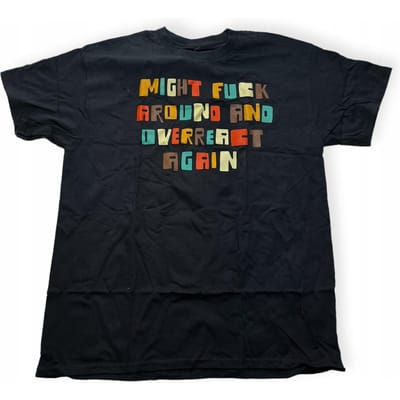 Heren T-shirt met ronde hals SPENCER'S opdruk L black
