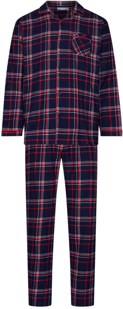 Pastunette - Pyjama - Aspen Ski - Katoen - Flanel - Geruit - Doorknoop - Maat S