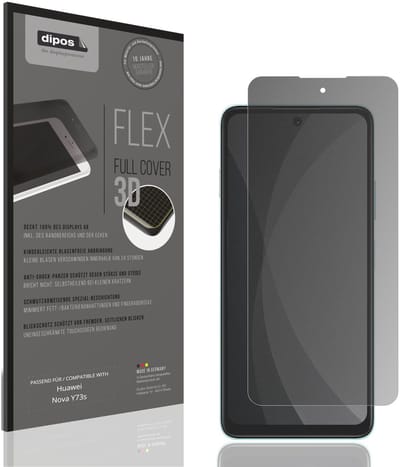 dipos FLEX – Matte Privacy Screenprotector geschikt voor Huawei Nova Y73s | Volledige Schermbescherming | Case-Friendly