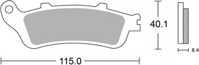 sifam remblokje voor motor honda 1100 st pan europees 1996 tot 2002 ar nieuw