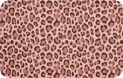 WC mat 80x50 cm - Antislip - Luipaard - Patroon - Roze - Toiletmat - Vloermat - Douchemat - Toilet tapijt - Toiletmatten