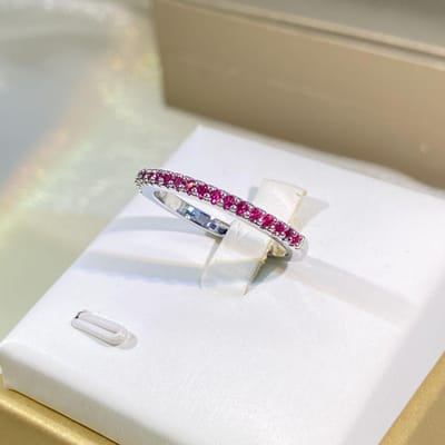 Populaire veelzijdige zilveren zirkonia ringen voor dames in Europa en Amerika No. 7 gray