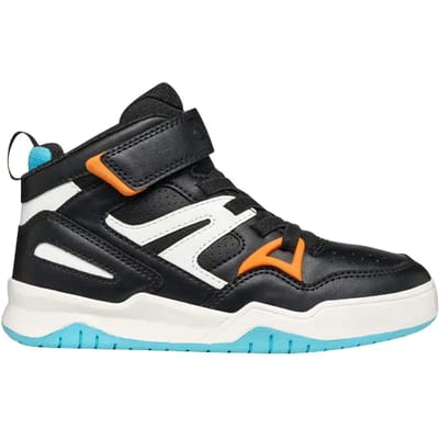 GEOX PERTH JONGENS Sneakers - ZWART/ORANJE - Maat 29