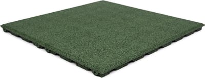 Rubberen tegel - Terrastegels rubber - Groen - Per 1 m² - 4 stuks - 50x50cm - Dikte 2,5cm