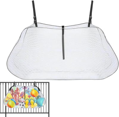 Opbergnet Zwembad - Speelgoed Organizer - Ruimte Besparen - Verstelbaar Ontwerp - 140 x 80 cm - Zwart