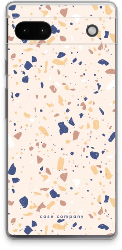 Case Company® - Hoesje geschikt voor Google Pixel 6a hoesje - Terrazzo N°23 - Soft Cover Telefoonhoesje - Bescherming aan alle Kanten en Schermrand