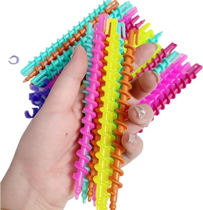 26 Stuks Spiraalhaarrollers Kunststof 15,5 cm - Krullend Haar Salon Haarrollers - Krulpennen voor Vrouwen, Dames, Meisjes