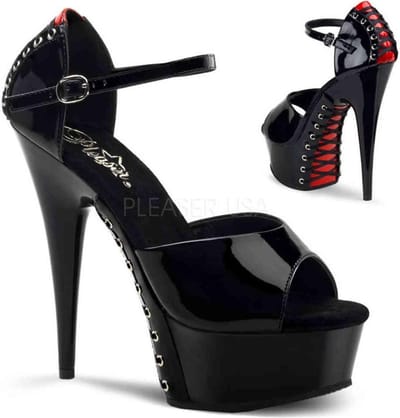 EU 36 = US 6 | DELIGHT-660FH | 6 Heel, 1 3/4 PF Close Back Sandal