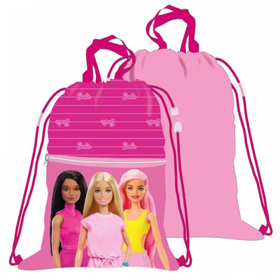 Barbie Rugzak - Gymtas voor meisjes - Zwemtas voor kinderen - 45 x 35 cm - Roze
