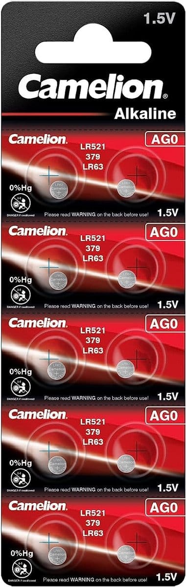 Set van 10 Alkaline Knoopcelbatterijen 1,5 Volt - Universeel Geschikt voor Horloges en Kleine Apparaten