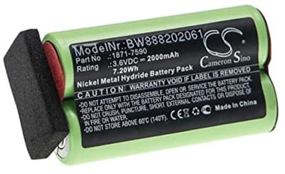 Oplaadbare Batterij voor Draadloze Haarknipper (2000 mAh, 3.6 V, NiMH)