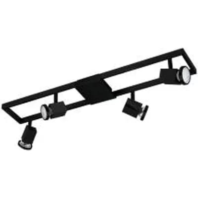 Eglo Plafondspot Zeraco - Zwart - 4xgu10 - 4,5w