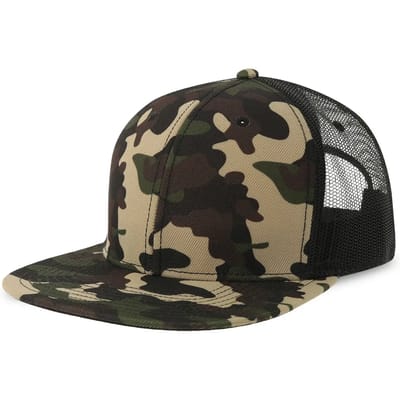 Atlantis Headwear Snap Mesh-S Cap AT686 - Camouflage/Black - One size