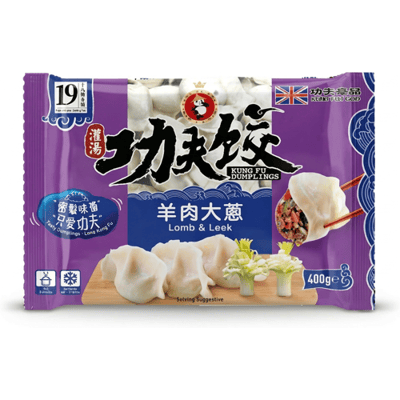 KUNG FU FOOD Kungfu-dumplings lamsvlees en bosui 400 g