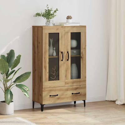 vidaXL - Highboard - Artisan - Eiken - 70 - x - 31 - x - 115 - cm