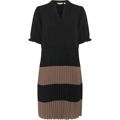 Jurk Feminine black brown