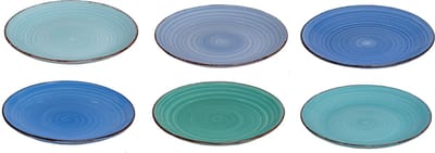 Studio Tavola Ontbijtborden Ocean Blue ø 19 cm - 6 stuks
