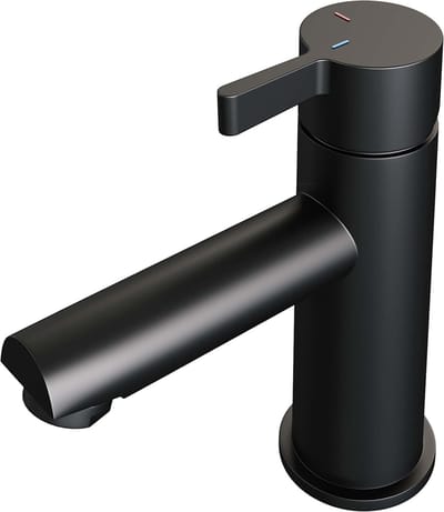 Brauer BlackEdition Wastafelmengkraan opbouw - laag - model E mat zwart