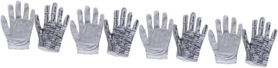Massagehandschoenen - Handsteunen Herbruikbaar - Zelfmassage Toepassen - Met Acupunctuur Punten - 18 x 12 cm - Zwart Wit