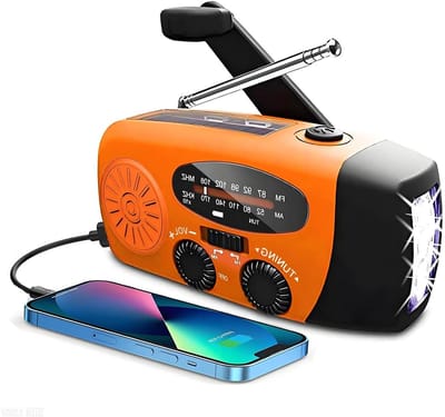 Noodradio - Noodpakket Oorlog - Draagbare Radio - Powerbank Zonneenergie - Transistor Radio - draagbare oplader
