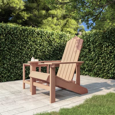 vidaXL - Tuinstoel - Adirondack - HDPE - bruin