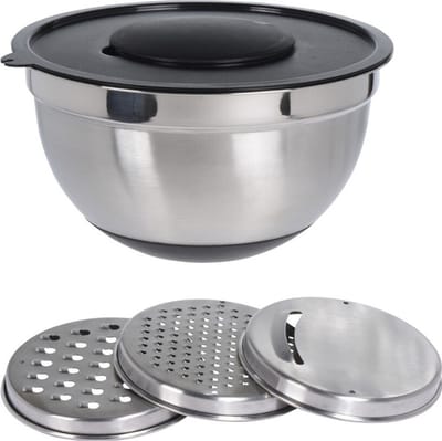 Excellent Houseware Excellent Mengkom Set RVS - 25 cm, 4 stuks