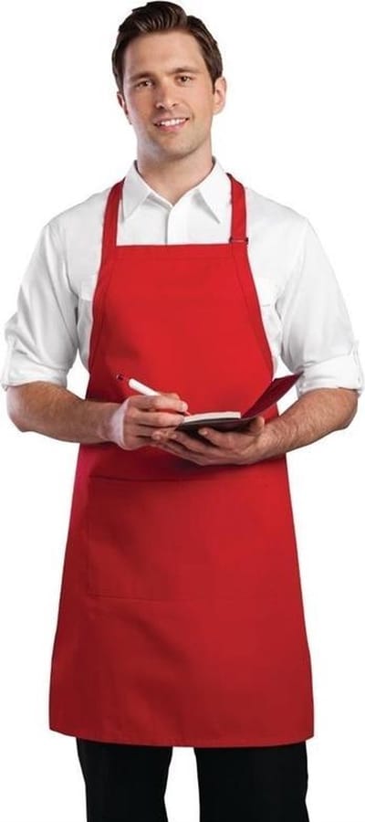 Chef Works halterschort rood