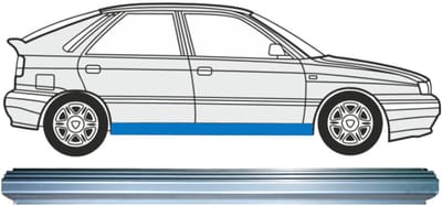 Reparatie dorpel voor Lancia Delta 1993-1999 / Links = Rechts (symmetrisch)